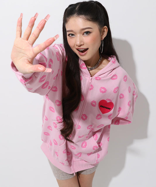 KOGYARU×ANAP  2パターン柄ビックパーカー【親子お揃い】 794-9376