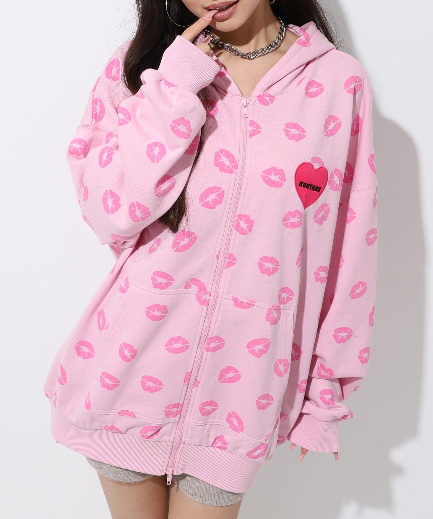 KOGYARU×ANAP  2パターン柄ビックパーカー【親子お揃い】 794-9376