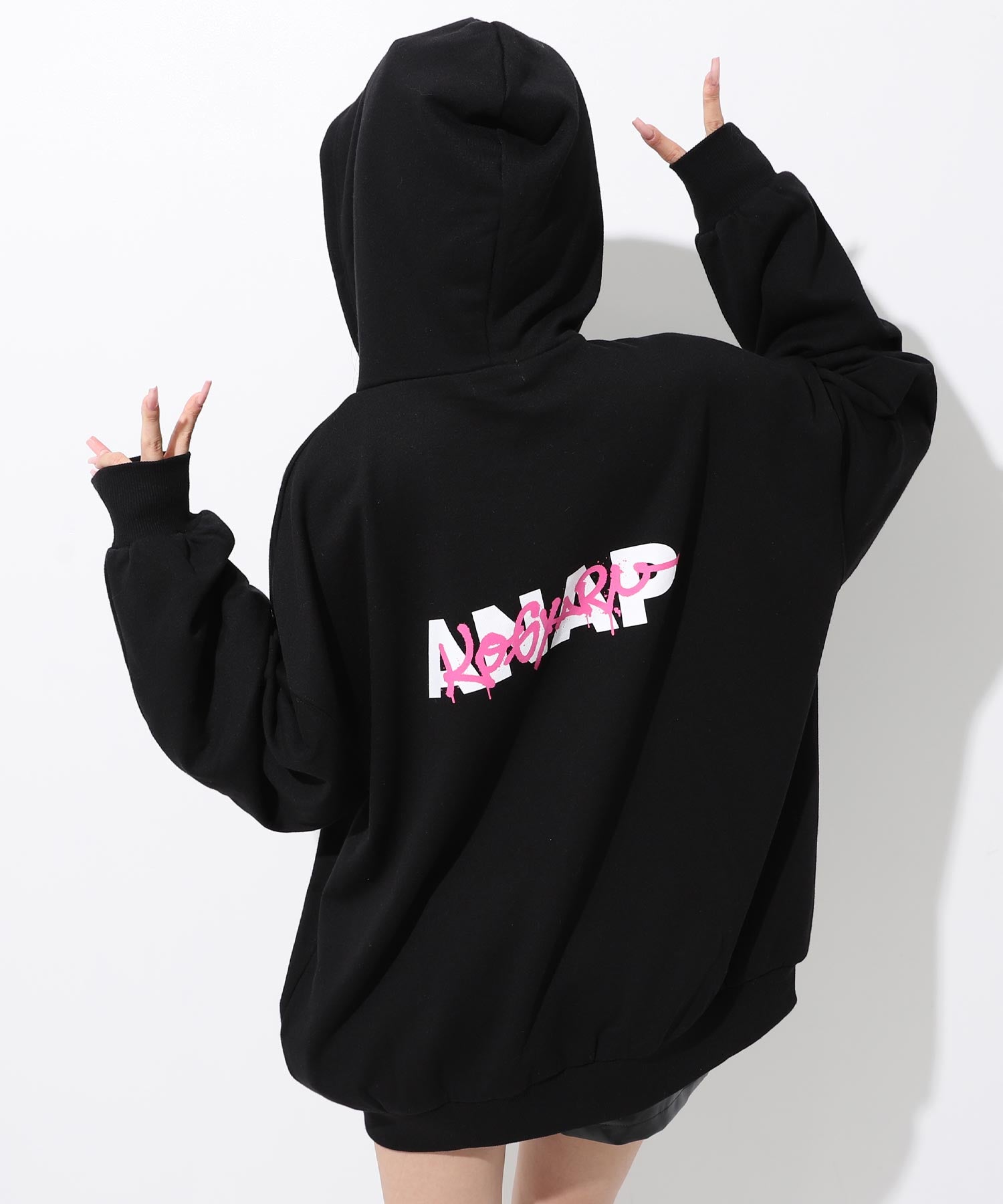 KOGYARU×ANAP 2パターン柄ビックパーカー【親子お揃い】 794-9376