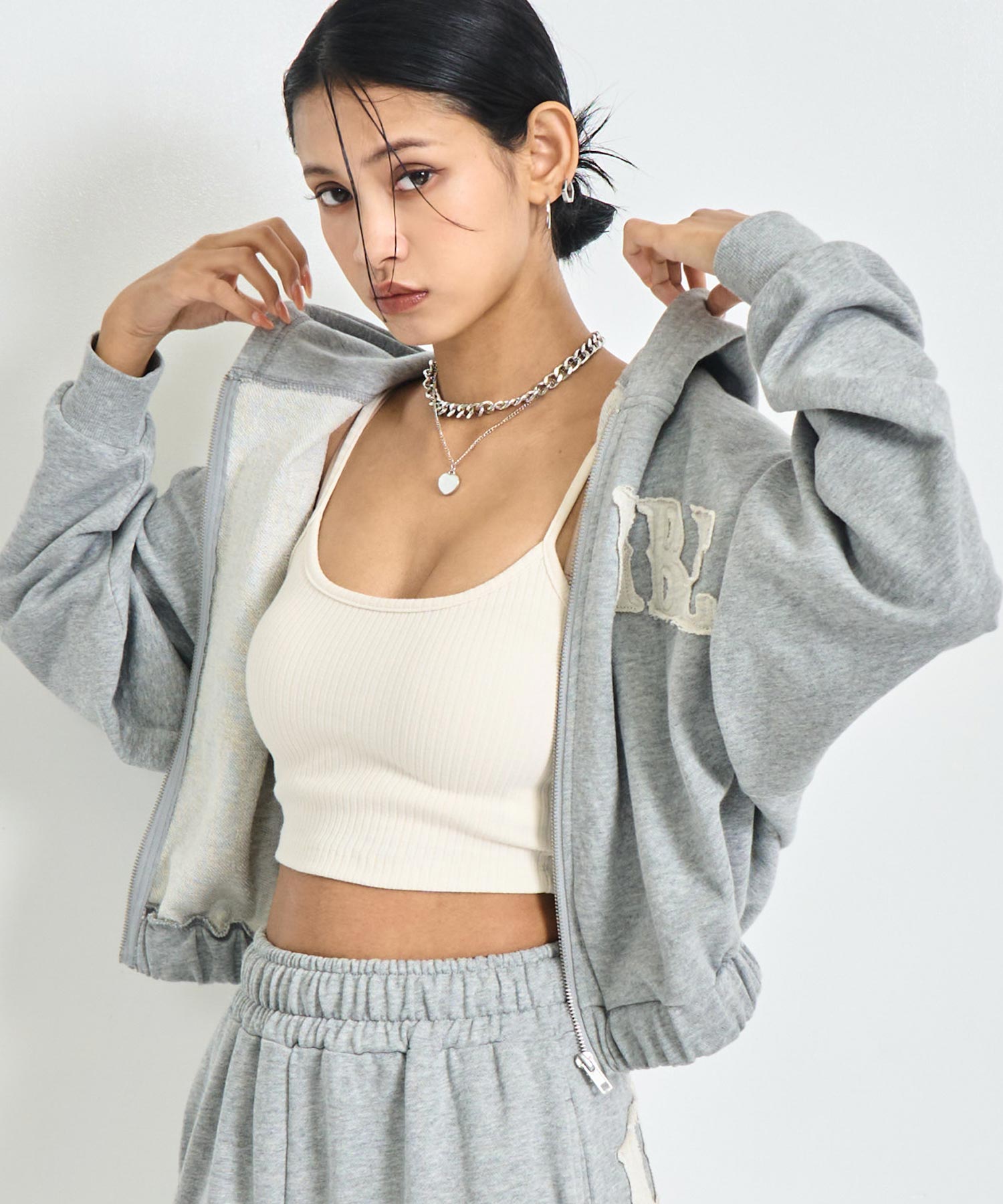 ワッペン ロゴ 裏毛 スウェット ジップパーカー 794-9380 – ANAP