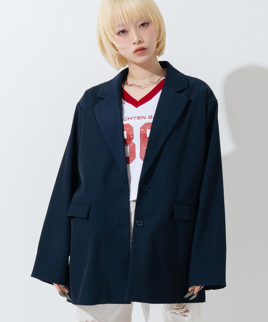 オーバーシルエット テーラードジャケット 【セットアップ対応】794-9467
