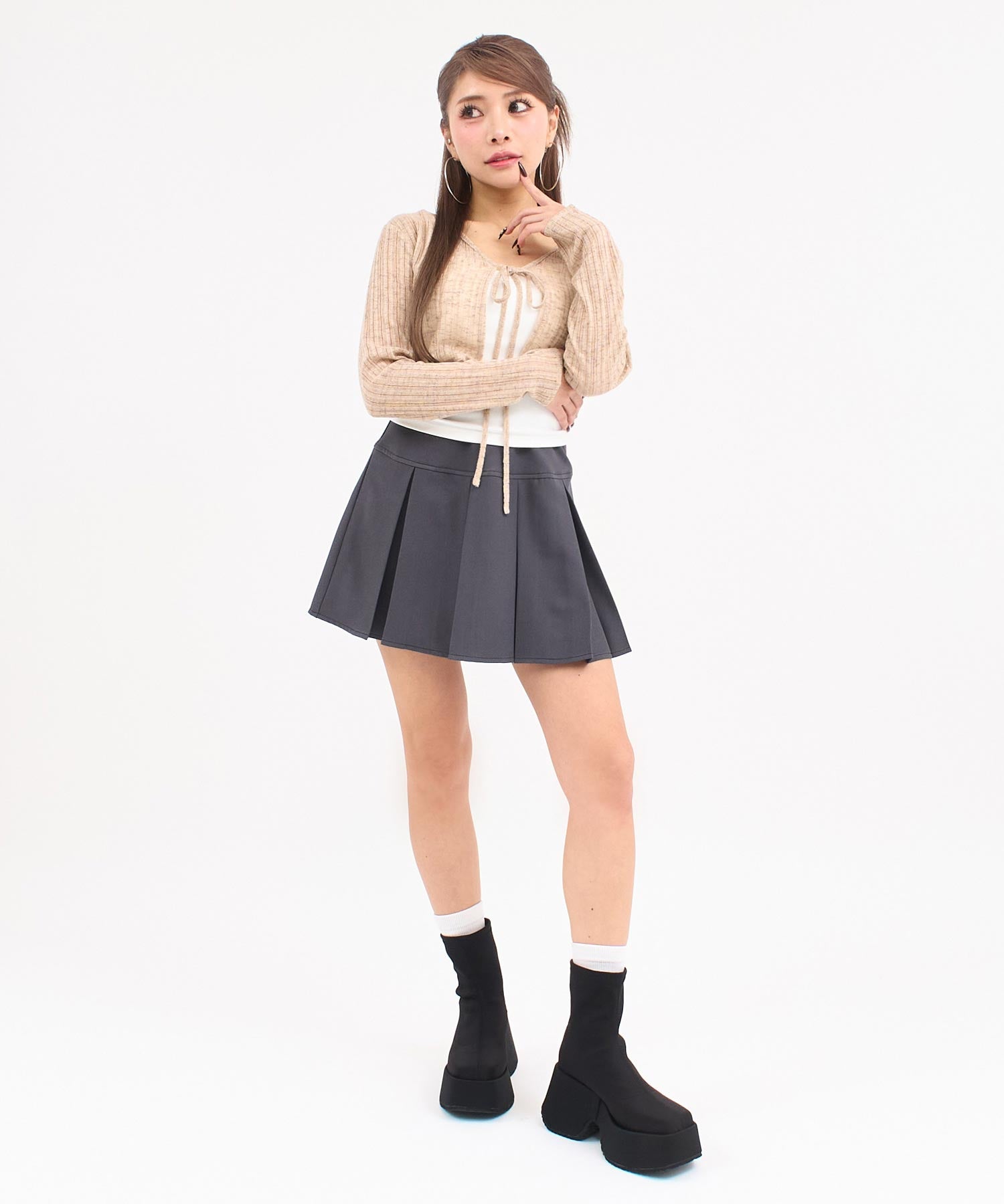 ベージュ/154cm