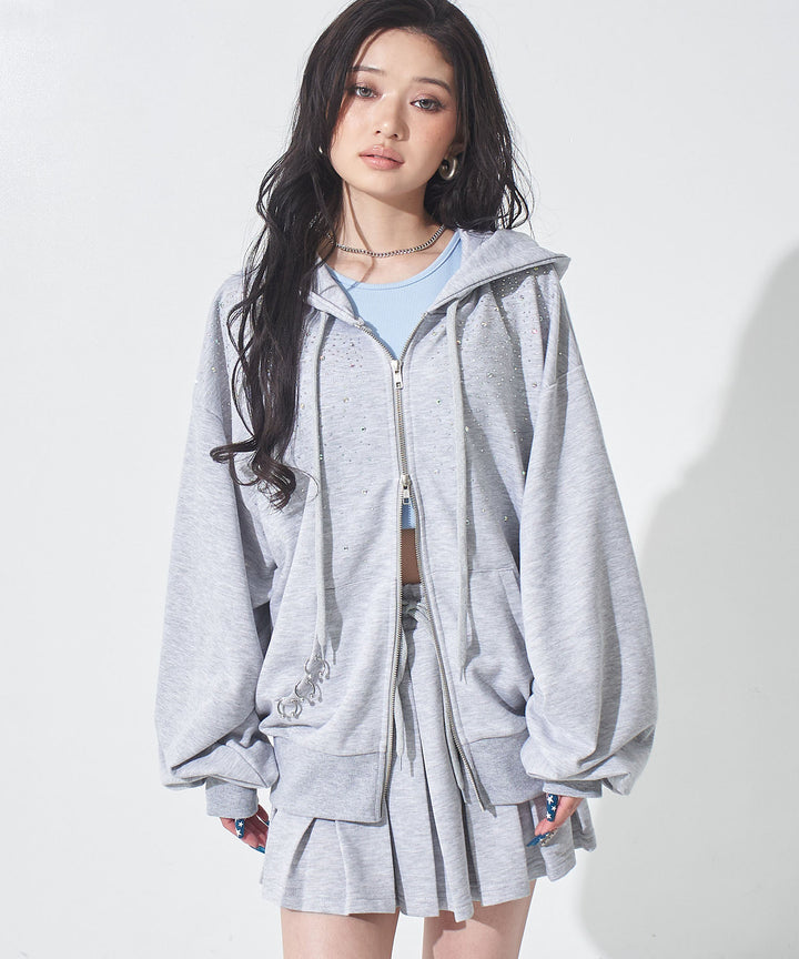 eggモデル♥あいさコラボ ラインストーン ＆ ピアス フーディ 794-9505