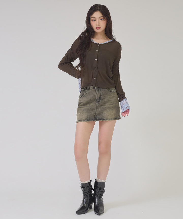 ブラウン(身長：約163cm)