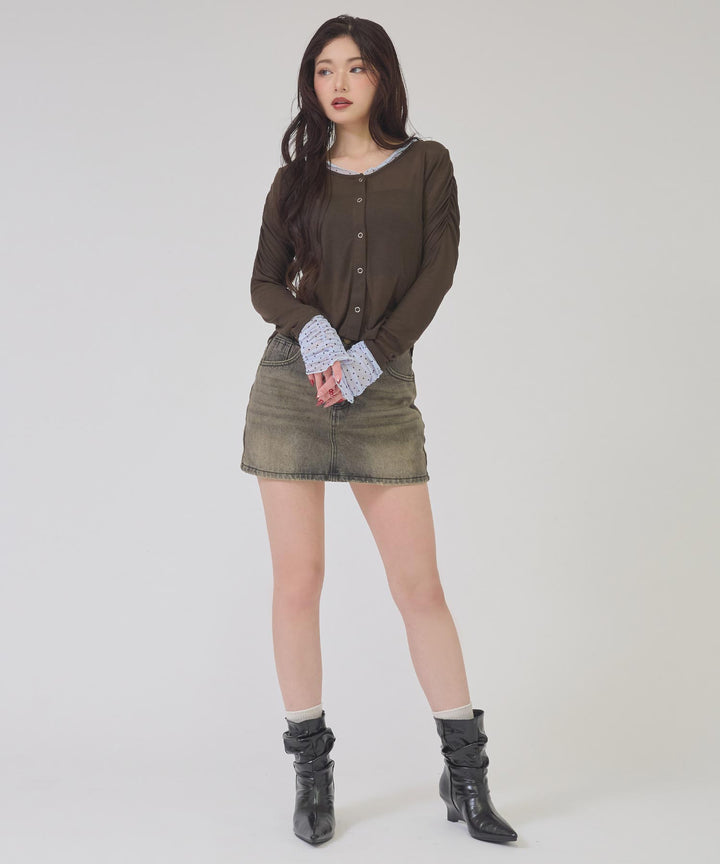 ブラウン(身長：約163cm)
