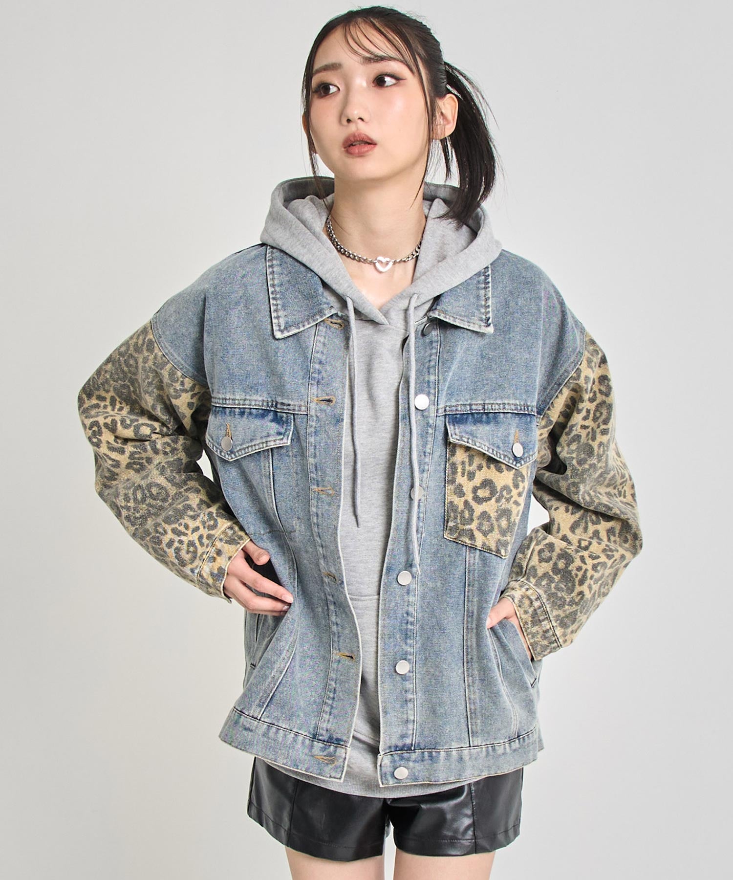 レオパード 切り替え デニム ジャケット 795-9390 – ANAP オンライン