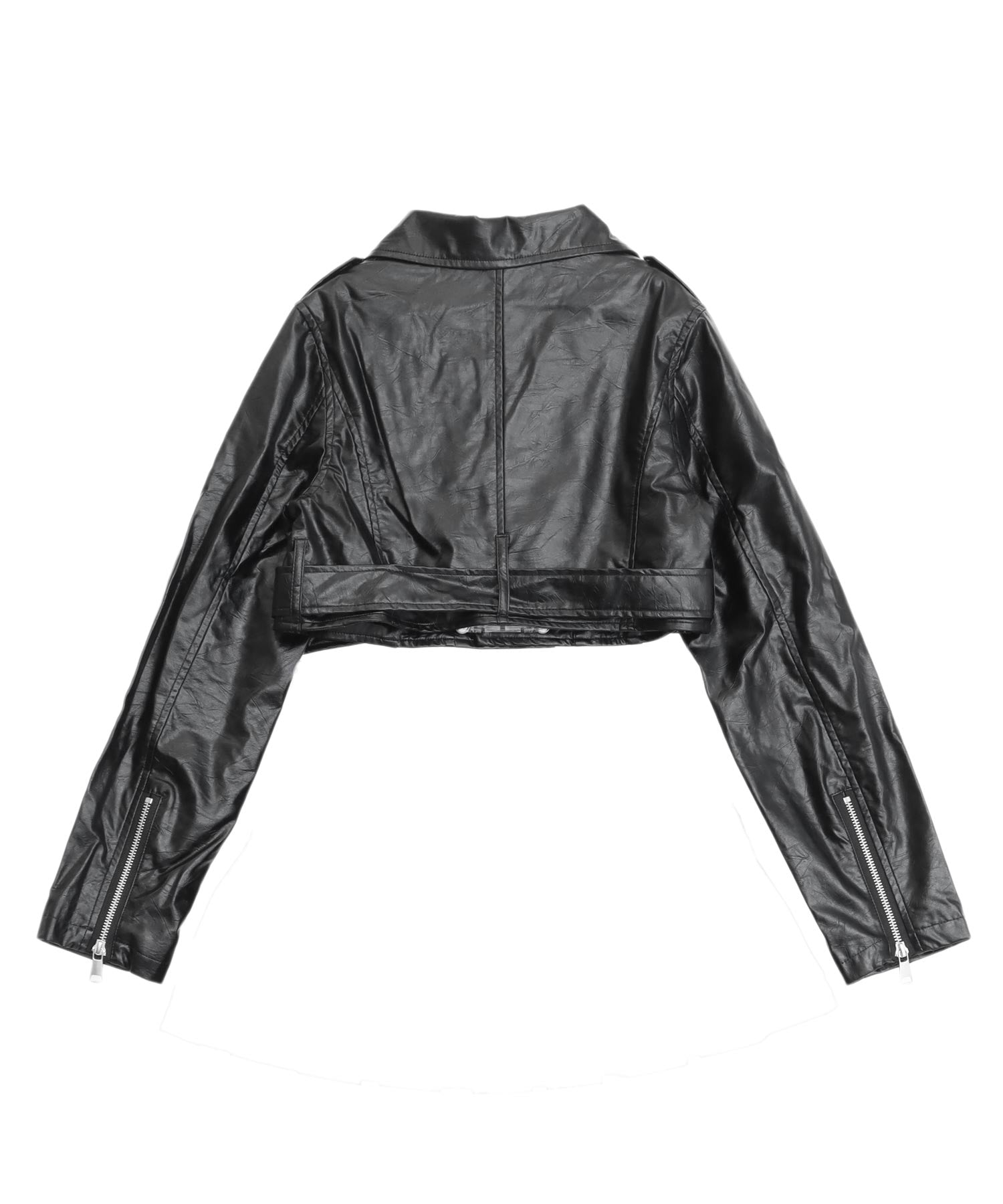 コンパクト クロップド フェイク レザー ジャケット 795-9499 – ANAP