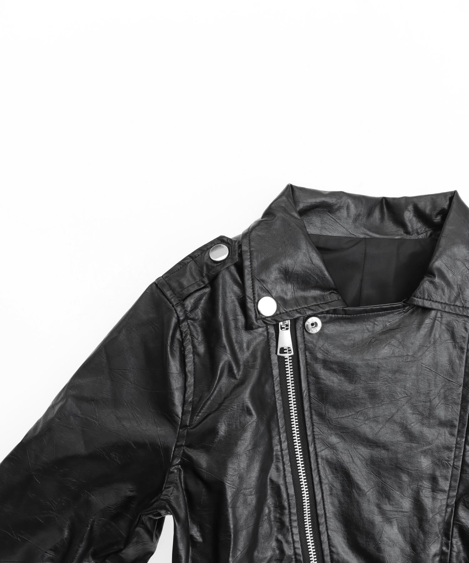 コンパクト クロップド フェイク レザー ジャケット 795-9499 – ANAP
