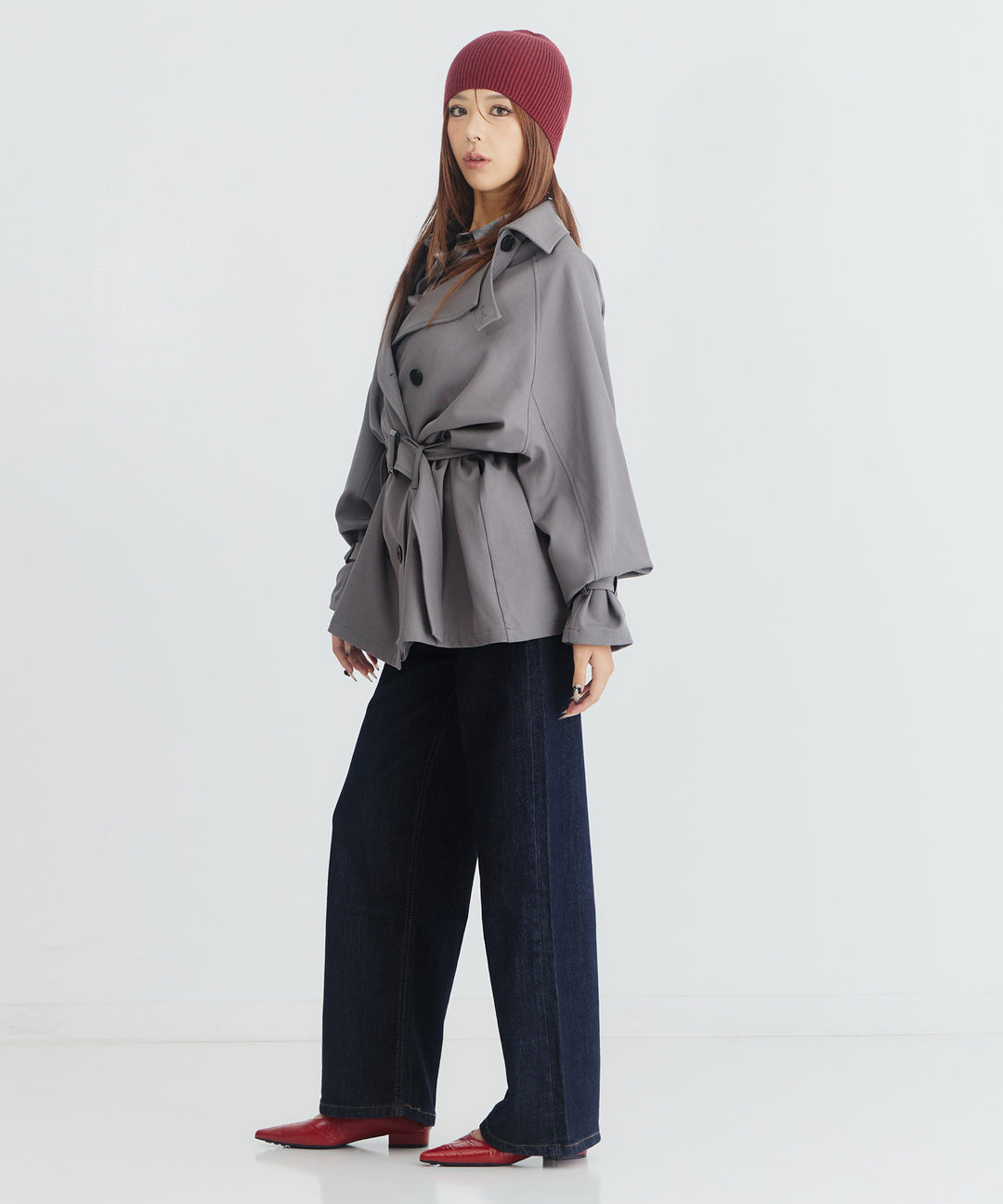 グレー(身長：約169cm)