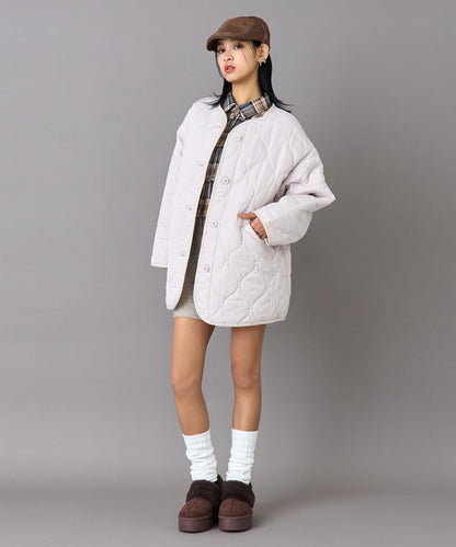 裏地付き オーバーサイズ キルティング コート 796-9399