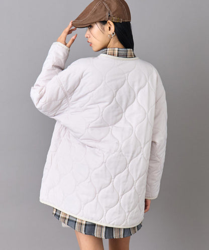 裏地付き オーバーサイズ キルティング コート 796-9399