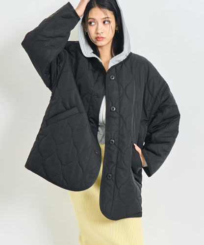 裏地付き オーバーサイズ キルティング コート 796-9399