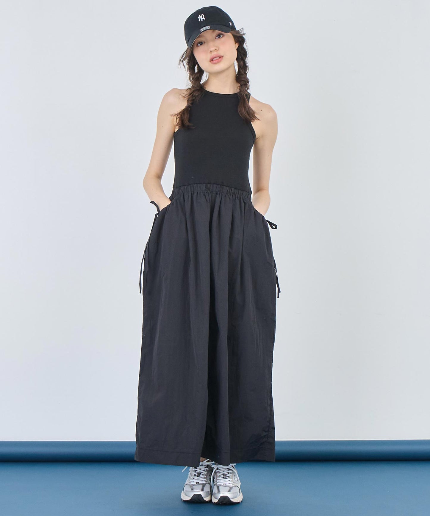 カップ付き タンクトップ ドッキング ワンピース 797-9227