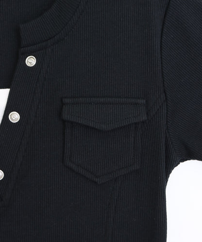 テレコ リブインナー ドッキング ミニワンピース 797-9474