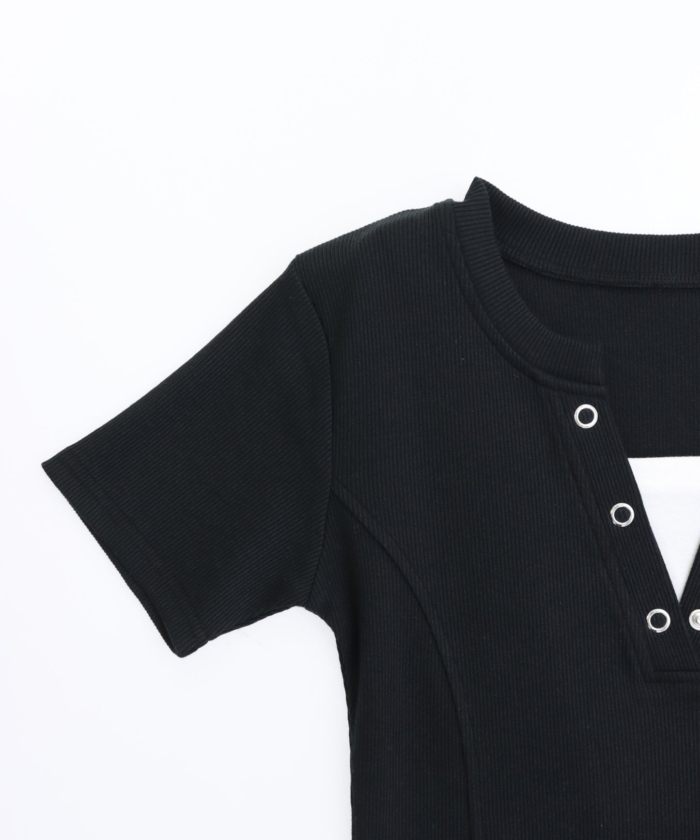 テレコ リブインナー ドッキング ミニワンピース 797-9474