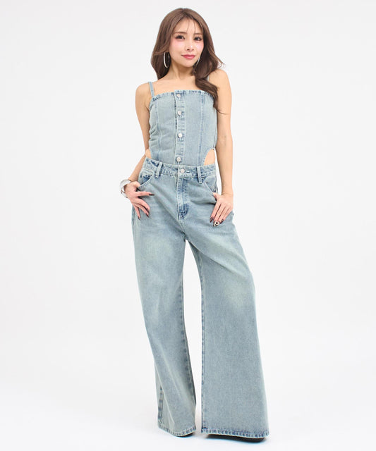 ケミカルデニム マルチWAY オールインワン 797-9475