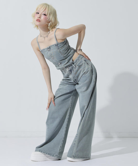 ケミカルデニム マルチWAY オールインワン 797-9475