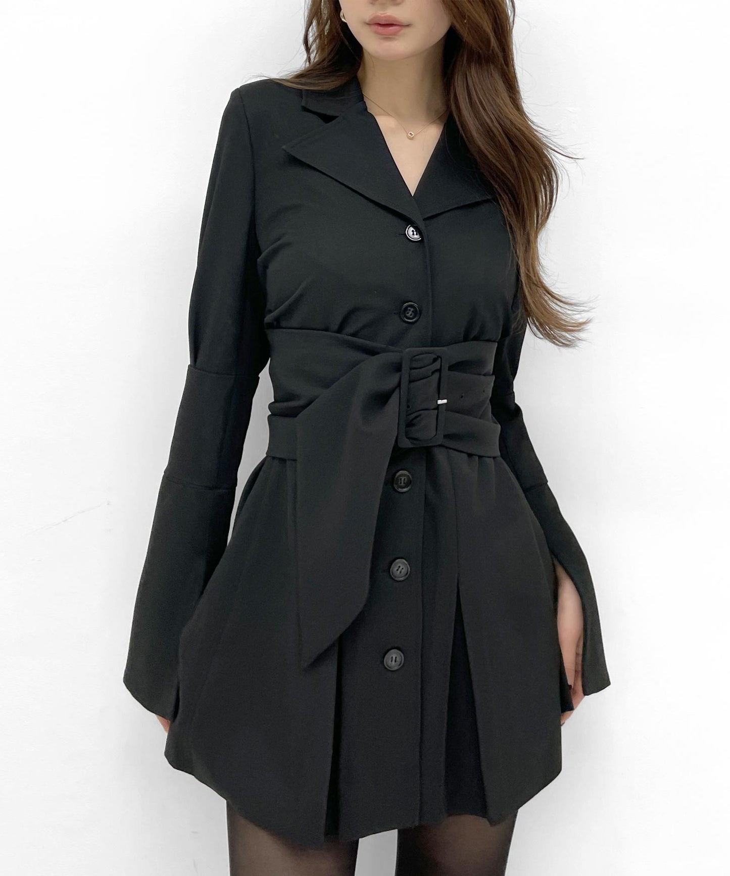 ウエスト マーク ジャケット ワンピース 797-9500