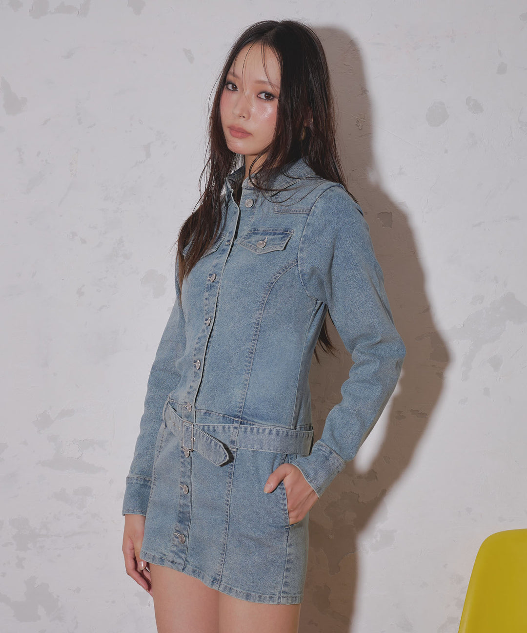 ライトブルー(身長：約174cm)