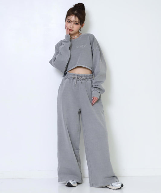 ラインストーン ロゴ ヘビーウェイト ピグメント加工 セットアップ  798-9416