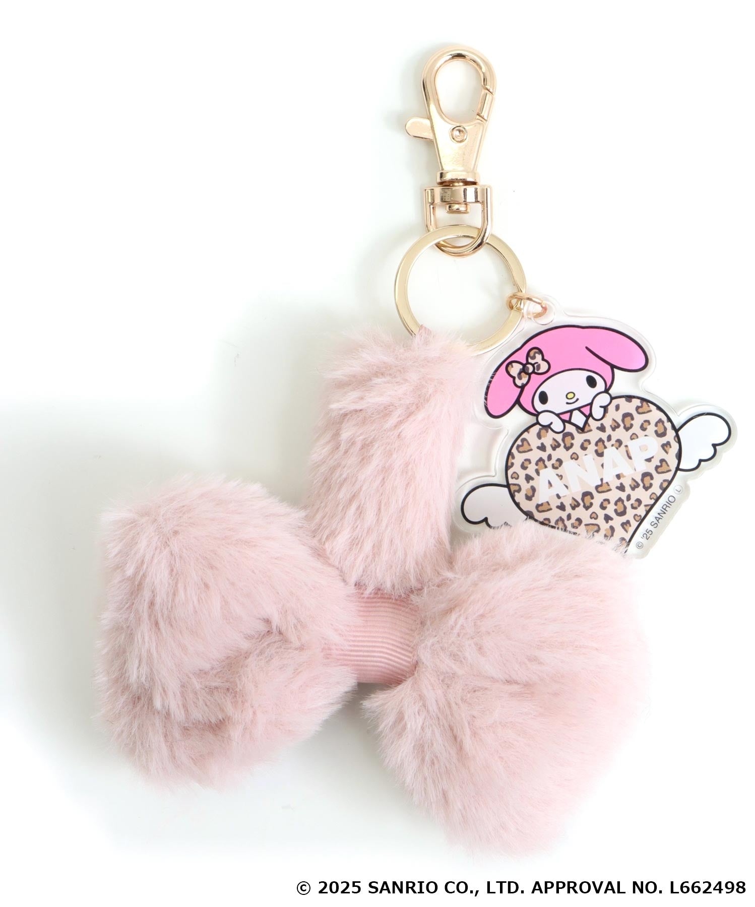 ANAP ×【 マイメロディ♥クロミ 】コラボ ファーチャーム キーホルダー
