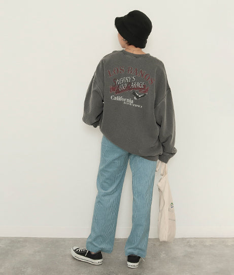 バック プリント スウェット 21997