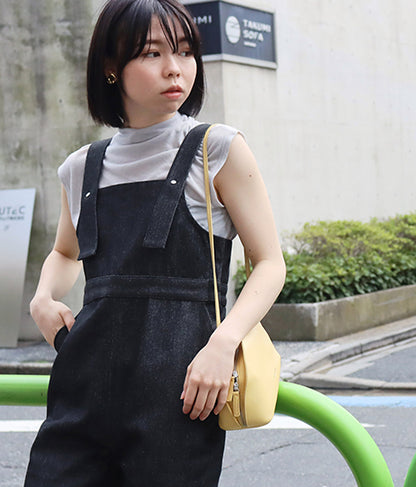 【低身長向けサイズ】デニム スリム サロペット 83838