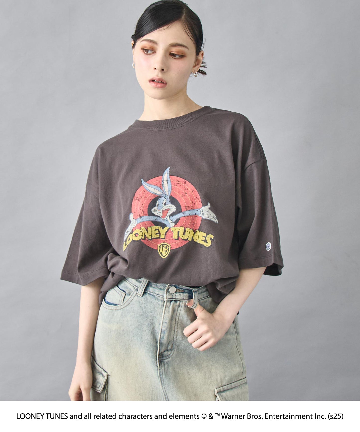 【DISCUS】「LOONEY TUNES／ルーニー・テューンズ」キャラクタープリントTシャツ 793-9303