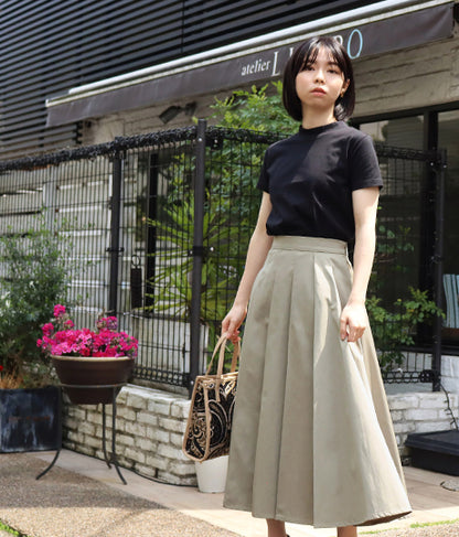【低身長向けサイズ】アシンメトリー フレア プリーツ スカート 83877