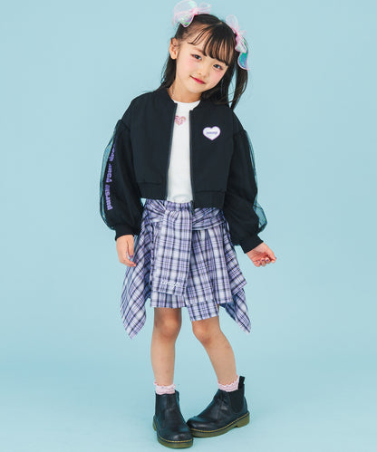 ブラック(110サイズ着用/身長：約113cm)