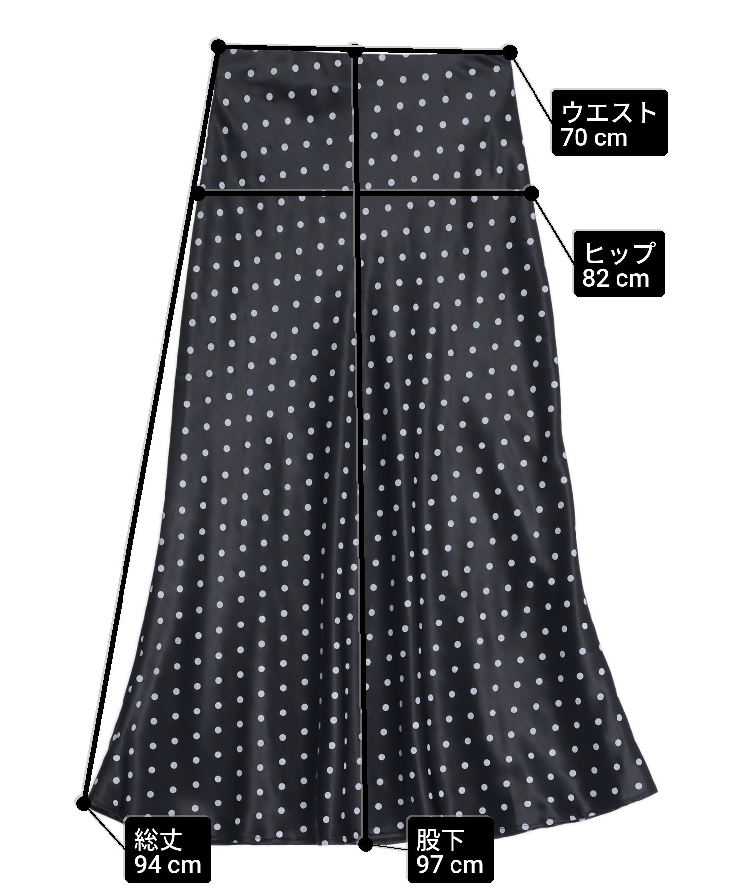 ドット柄 ロング スカート 811-6876 – ANAP オンラインショップ