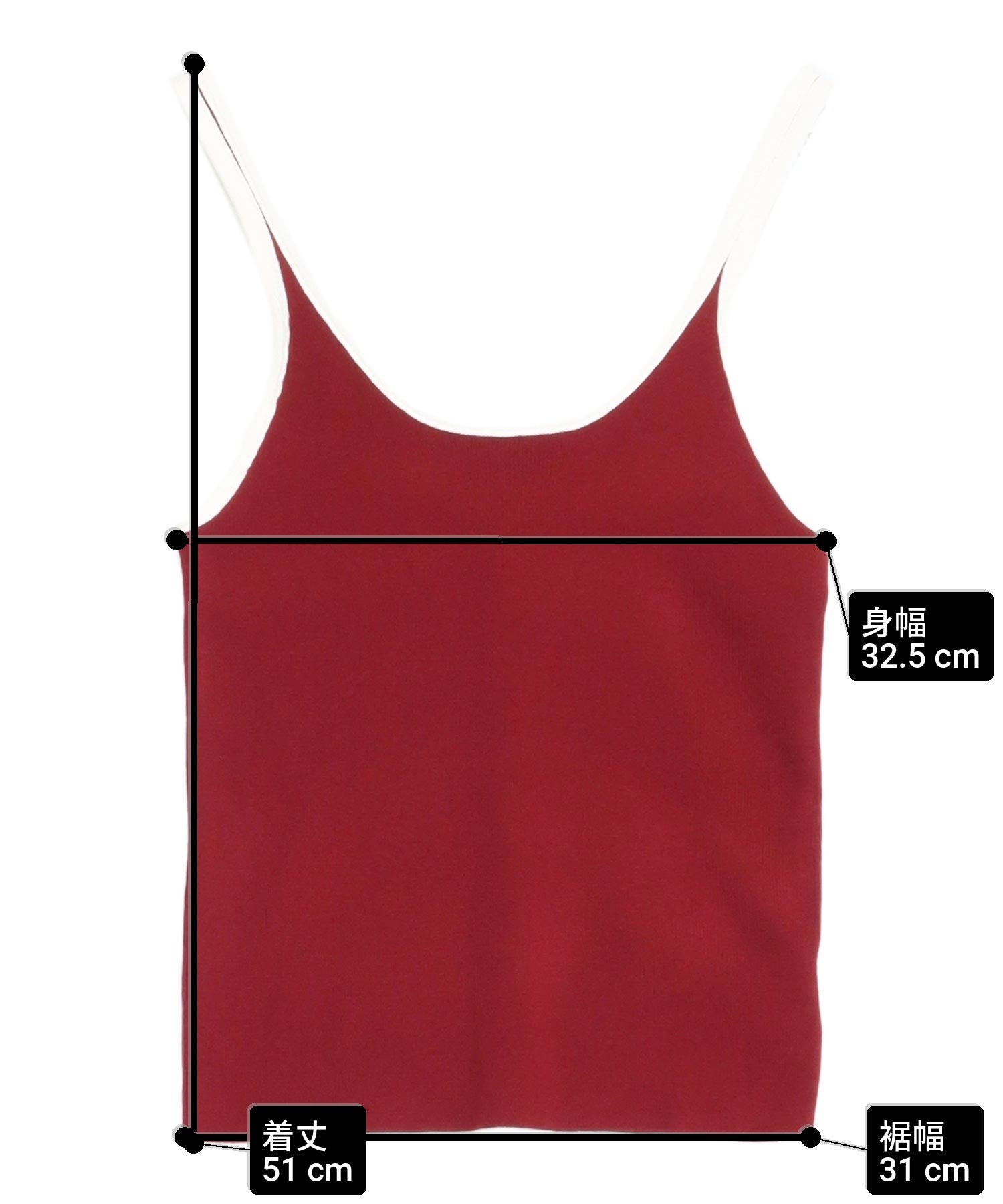 配色 ニット タンクトップ 813-6891 – ANAP オンラインショップ
