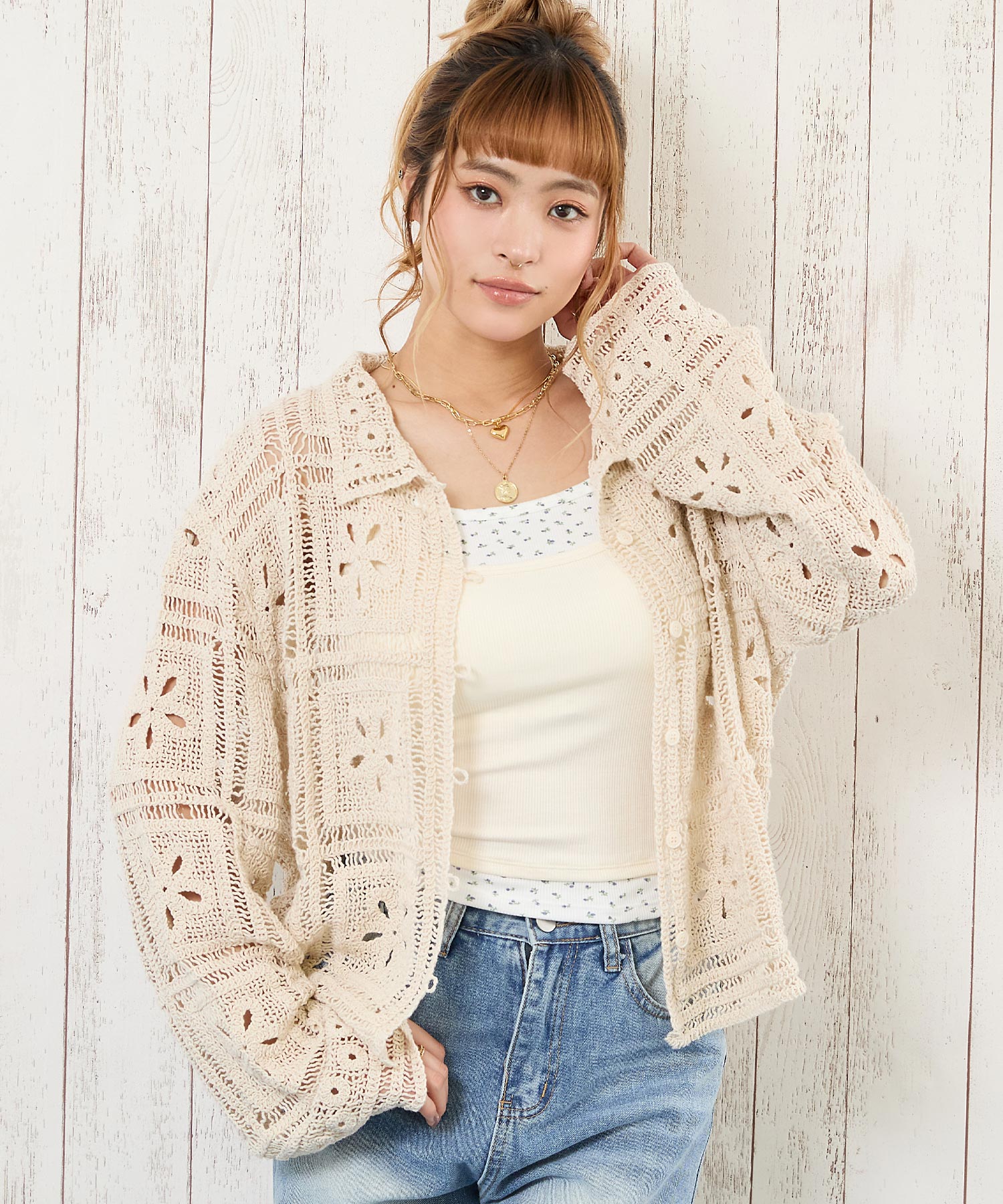 クロシェ編み シャツ 813-6907 – ANAP オンラインショップ