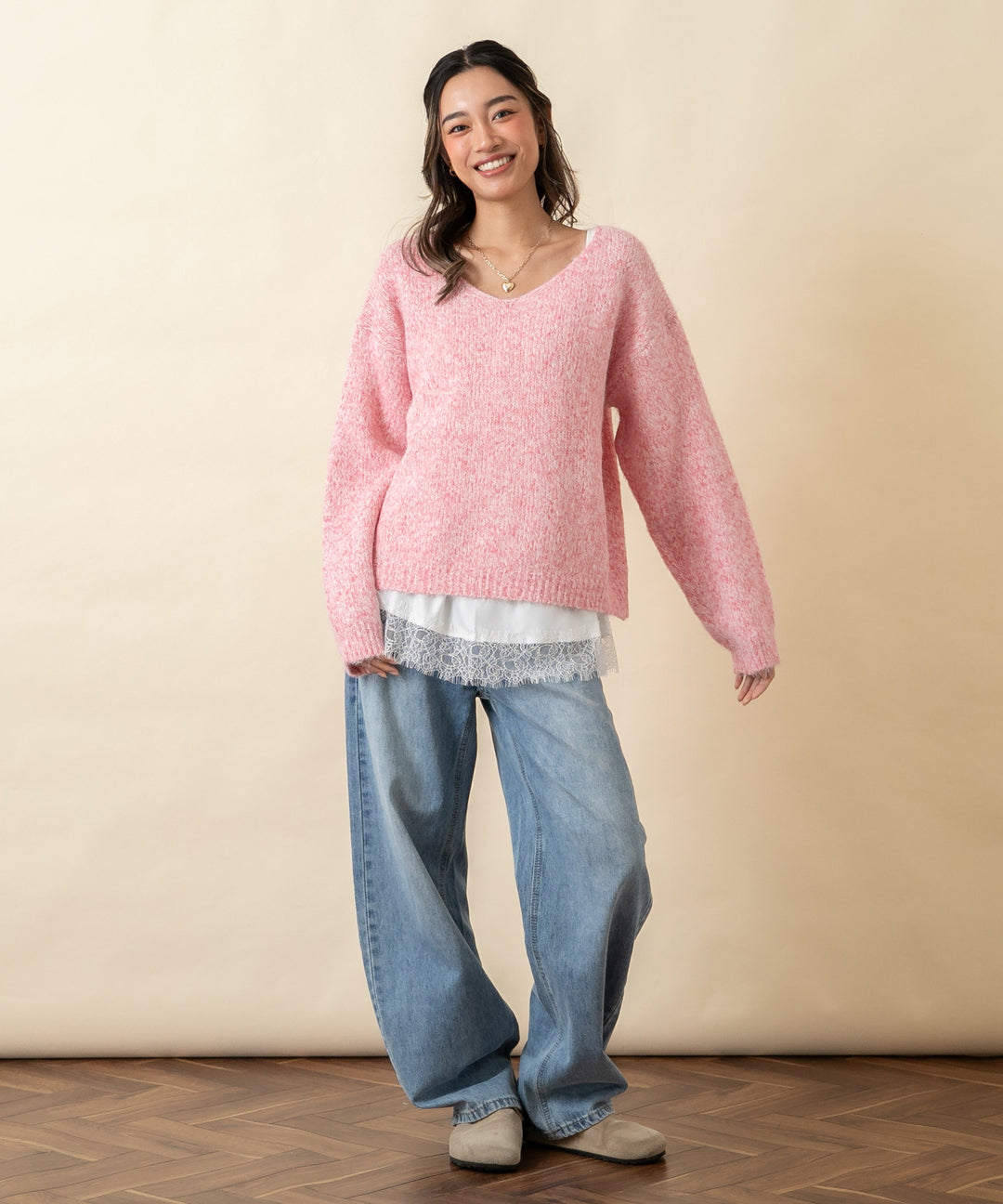 ピンク(身長：約163cm)