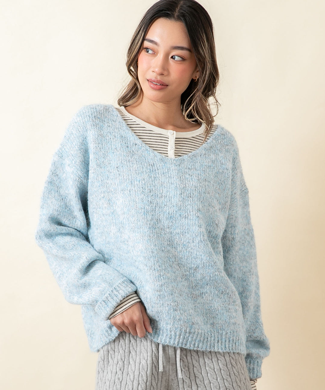 ライトブルー(身長：約163cm)
