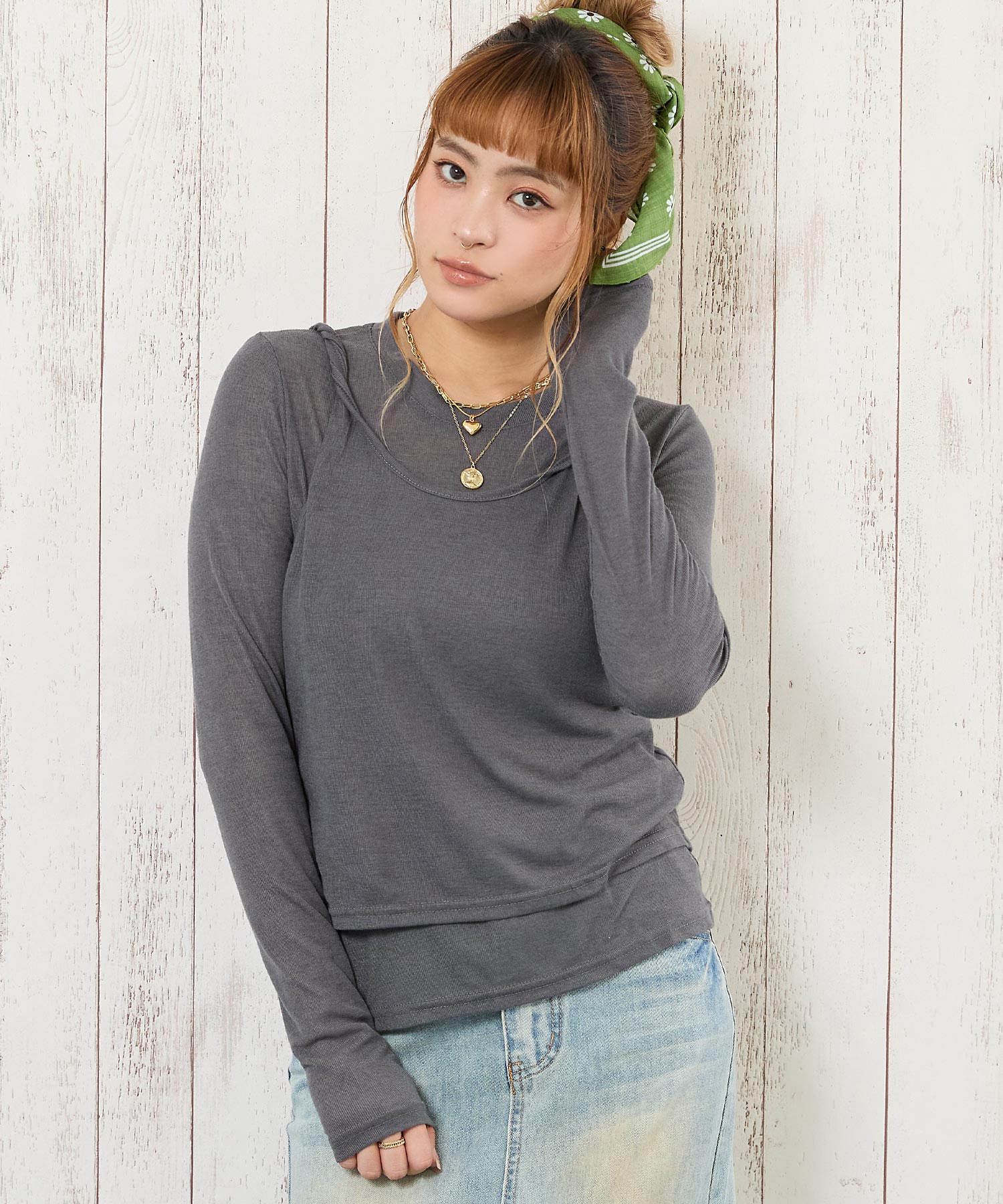 シアートップス × キャミソールセット 818-6898 – ANAP オンラインショップ