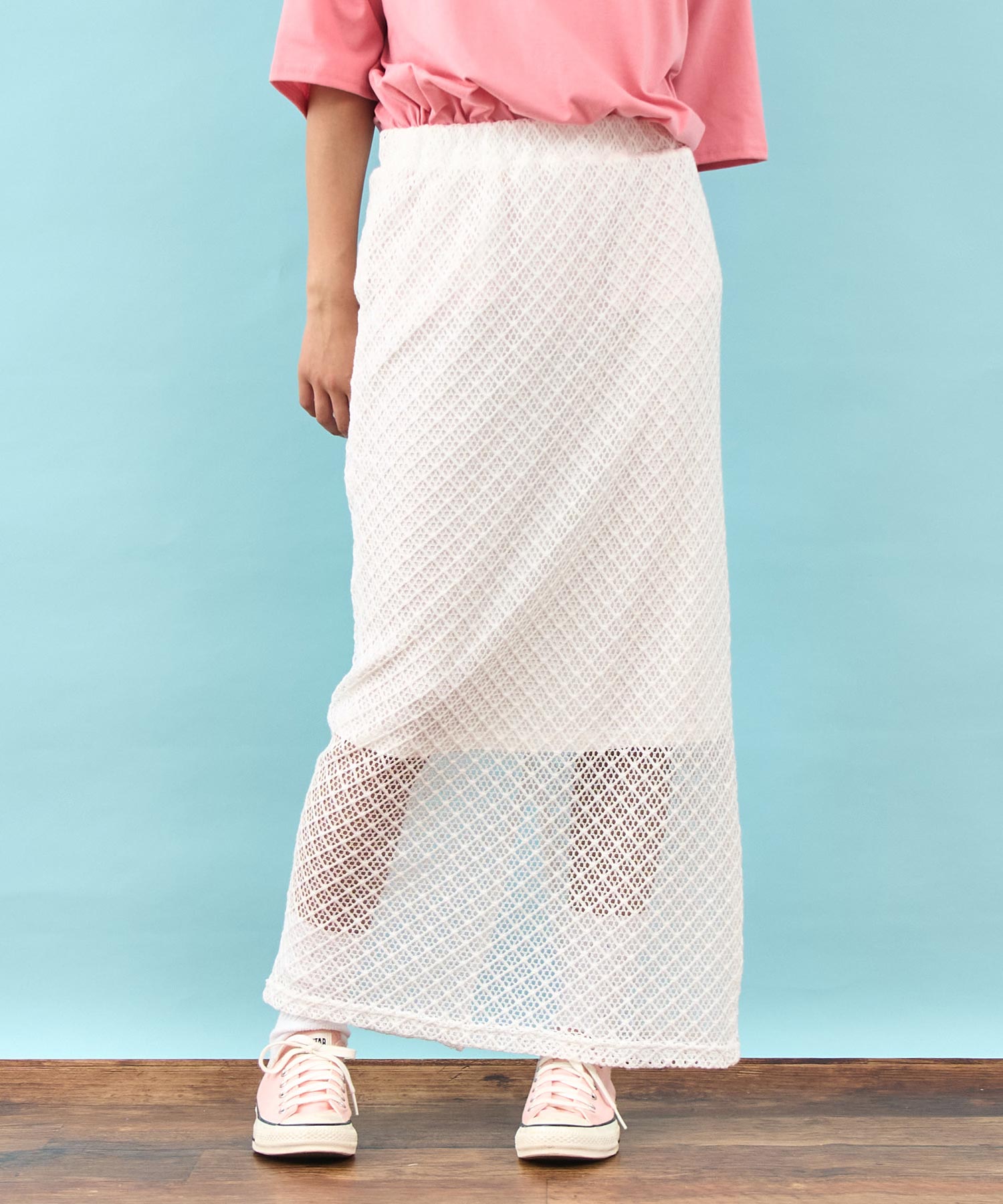 メッシュ レース バック スリット ロング スカート 851-5977 – ANAP