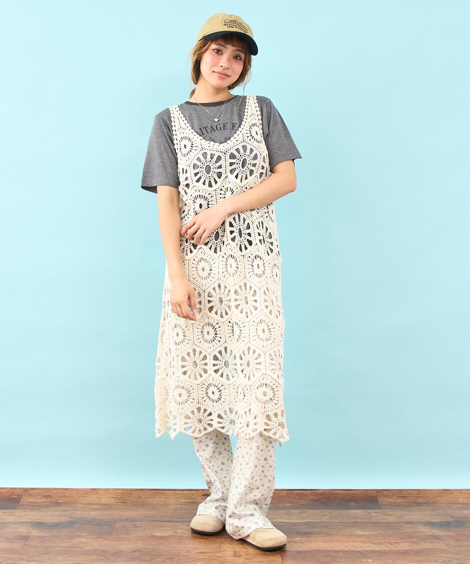 小花柄 リラックス フレア パンツ 852-6049 – ANAP オンラインショップ