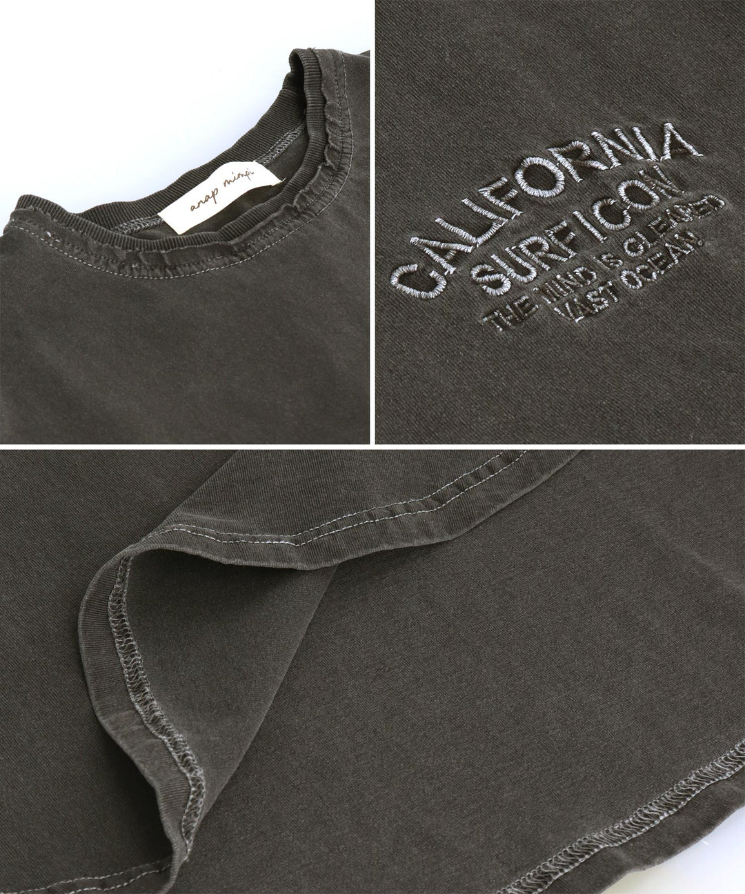 ピグメント加工 カットオフ CALIFORNIA ロゴ Tシャツ 853-5929