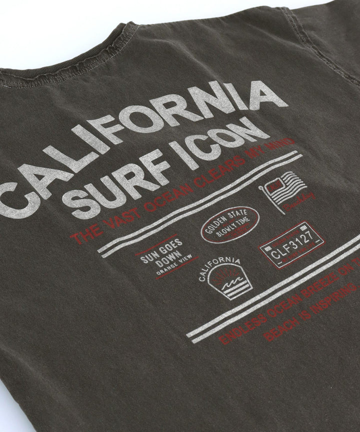 ピグメント加工 カットオフ CALIFORNIA ロゴ Tシャツ 853-5929