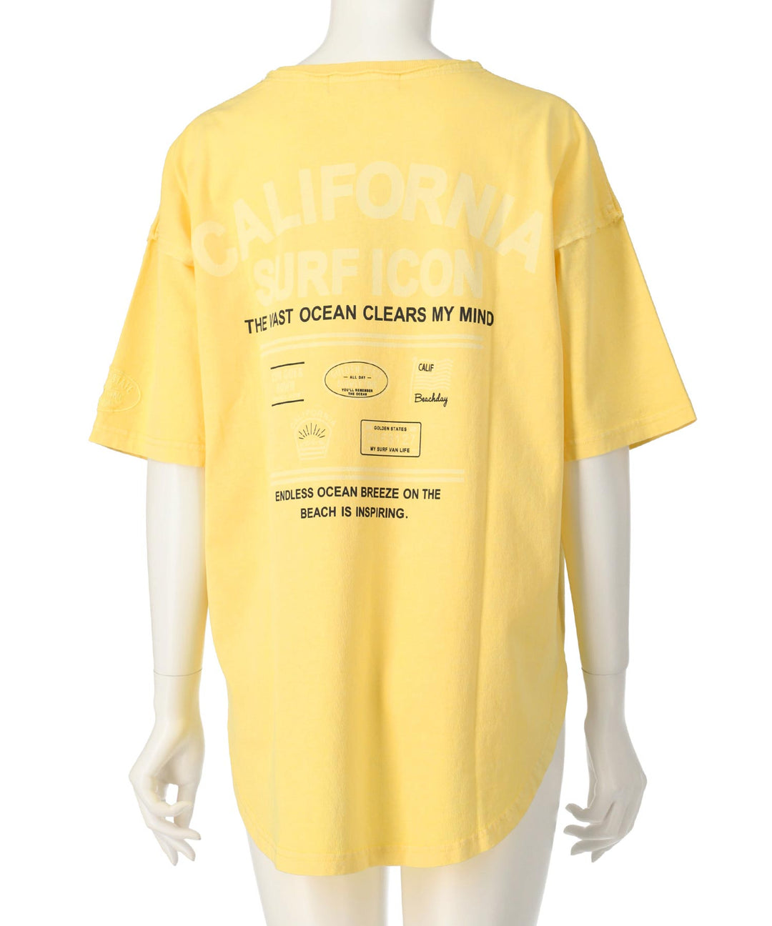 ピグメント加工 カットオフ CALIFORNIA ロゴ Tシャツ 853-5929