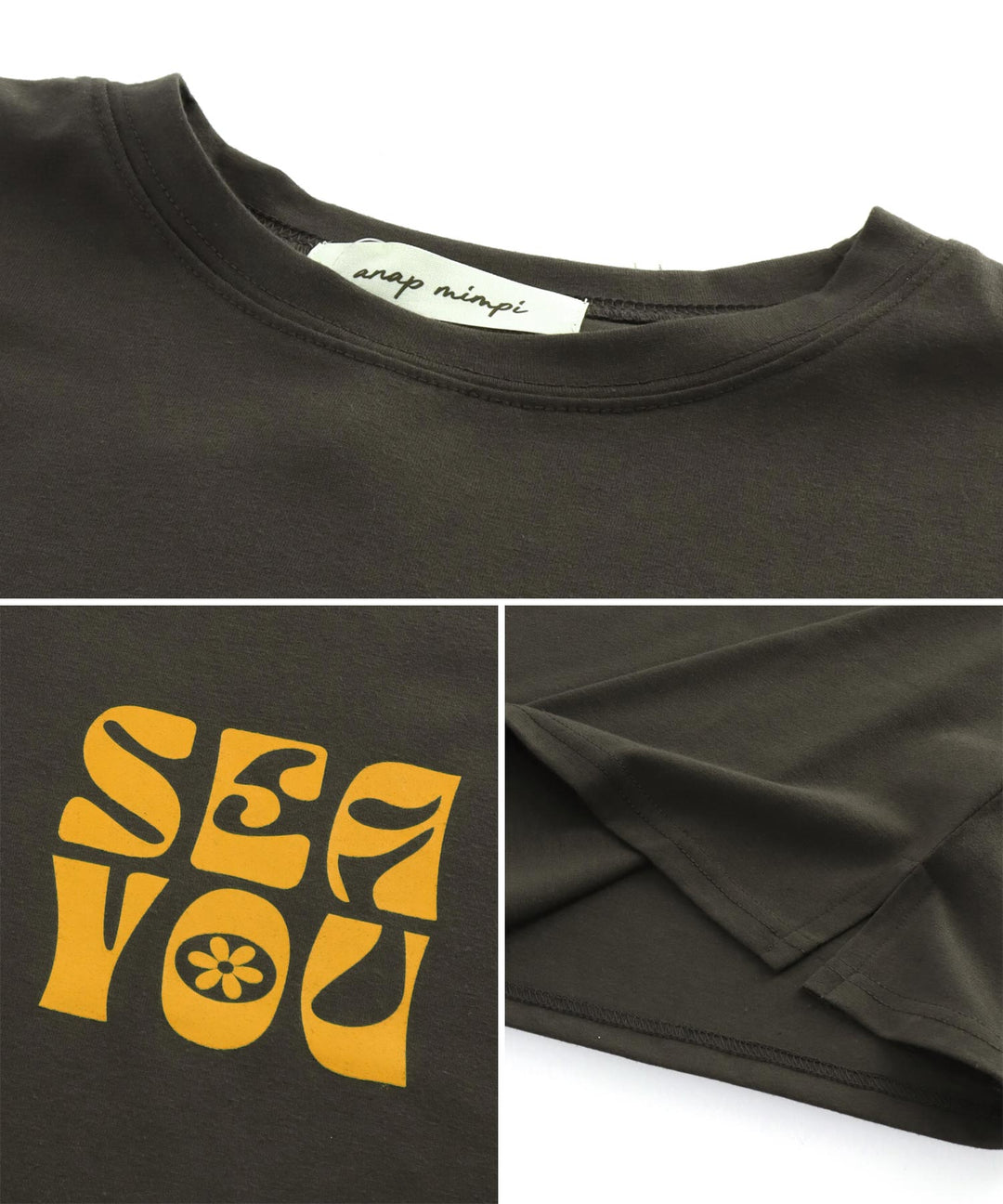 ヴィンテージ風 フラワー プリント ビッグ Tシャツ 853-5954