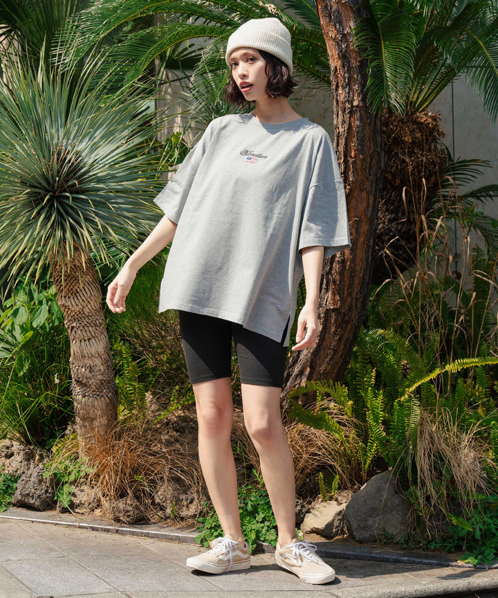 国旗 ロゴ ワンポイント 刺繍 ビッグ Tシャツ 853-5979