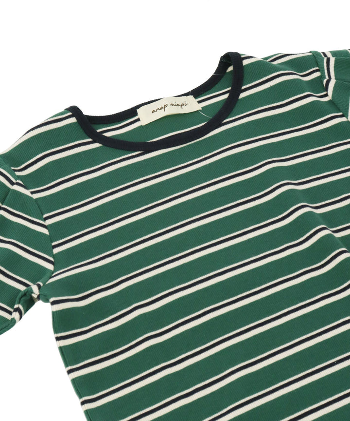 マルチボーダー コンパクト 半袖 Tシャツ 853-5984