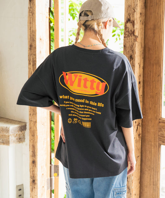 ヴィンテージ ライク ロゴ バック プリント オーバーサイズ 半袖 Tシャツ 853-6025