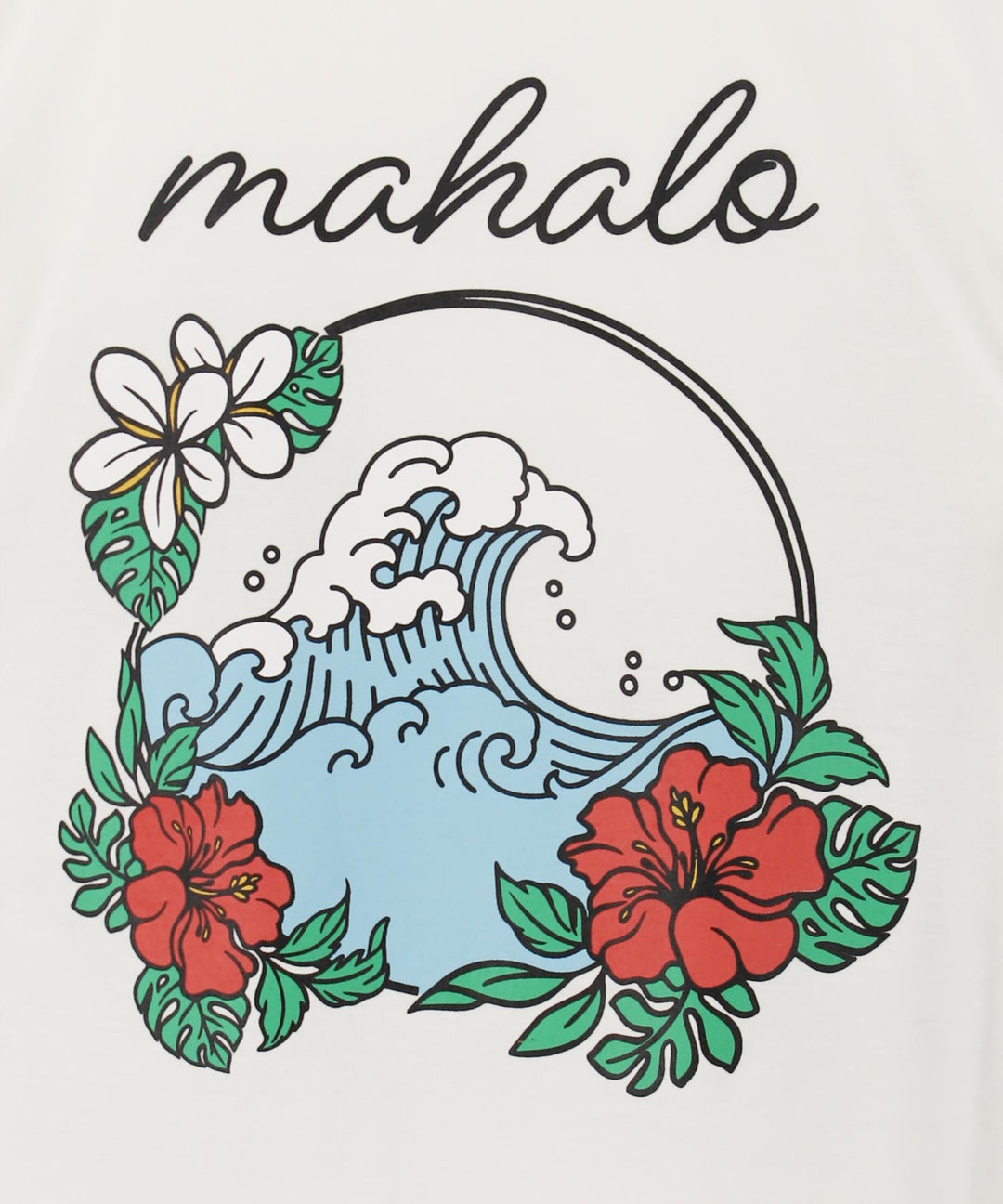 ハワイアン プリント オーバーサイズ Tシャツ 853-6028