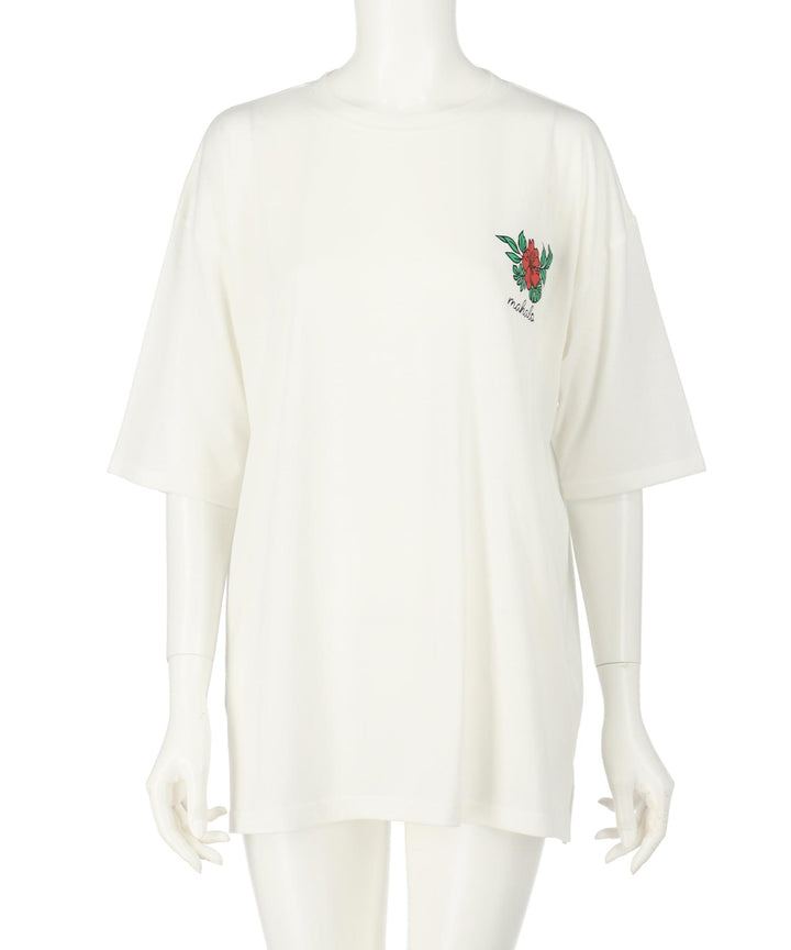 ハワイアン プリント オーバーサイズ Tシャツ 853-6028
