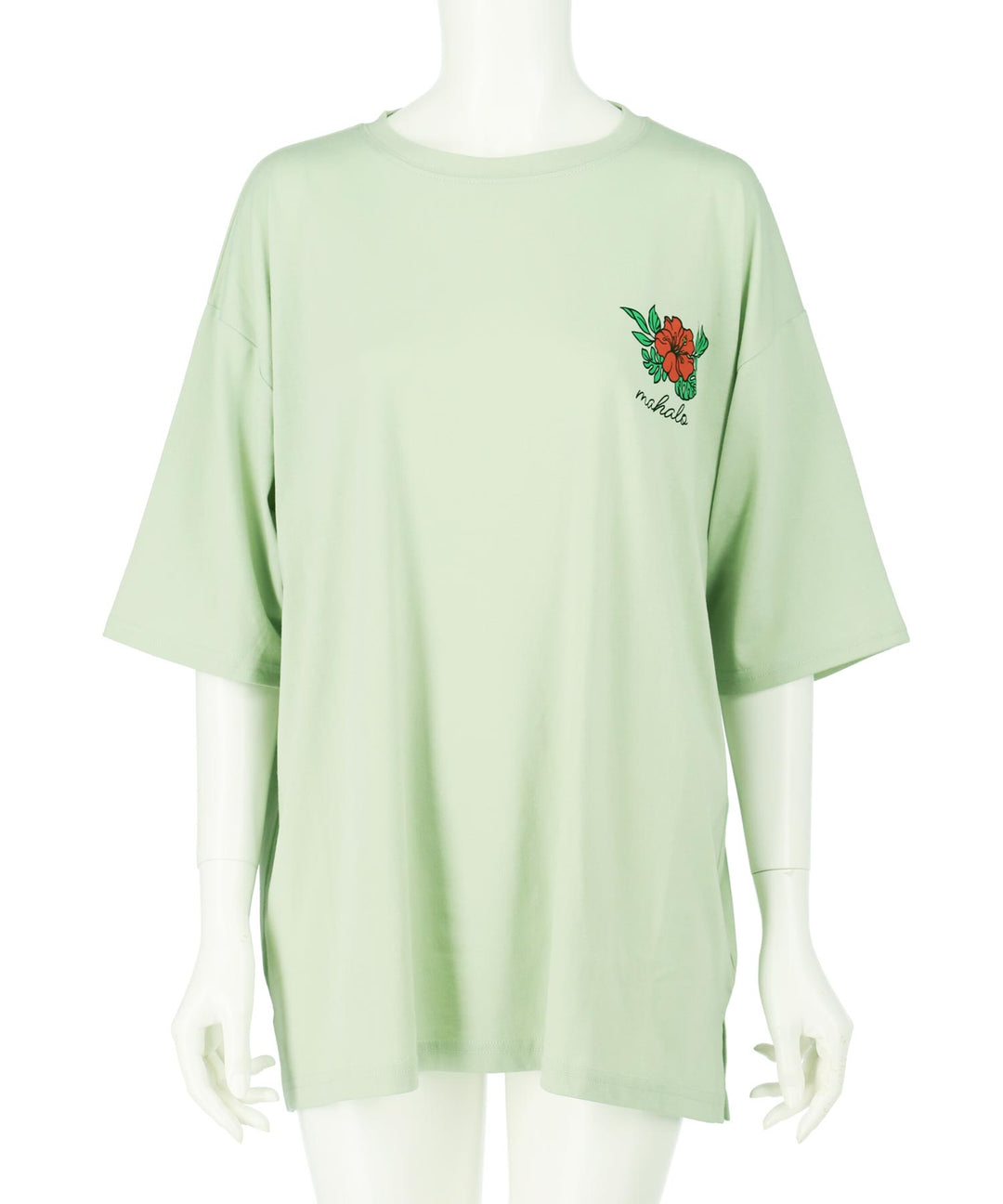 ハワイアン プリント オーバーサイズ Tシャツ 853-6028