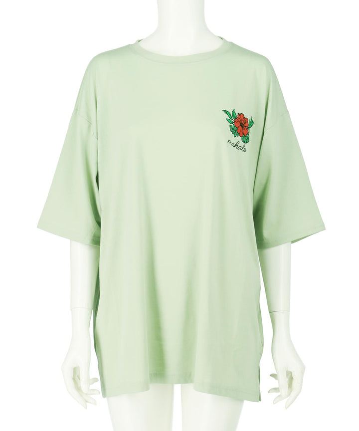 ハワイアン プリント オーバーサイズ Tシャツ 853-6028