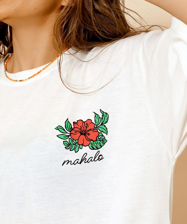ハワイアン プリント オーバーサイズ Tシャツ 853-6028